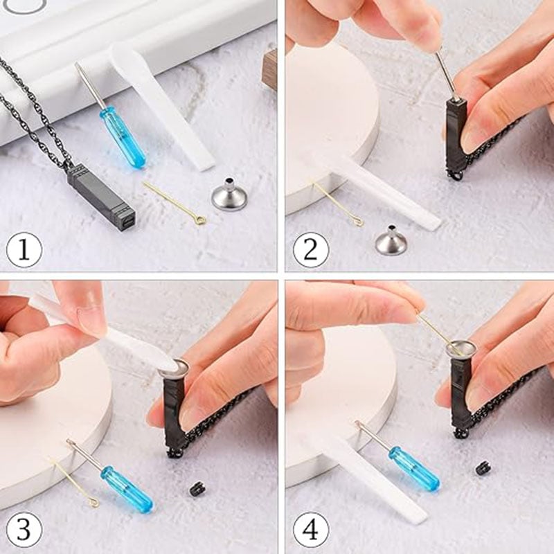 Memorial Dog Cat Jewelry Pet Ash Urn Necklaces