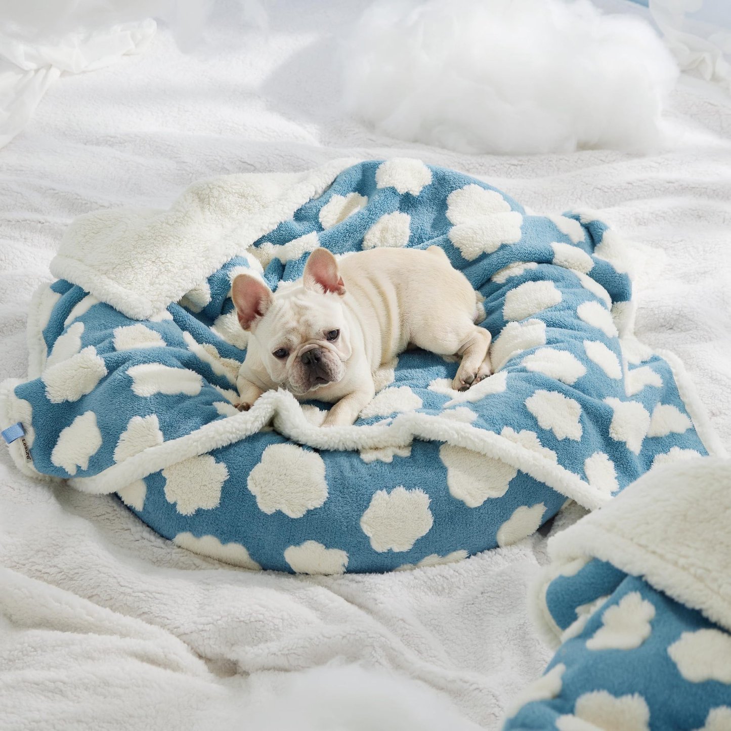 Sherpa Fleece Reversible Dog Blanket