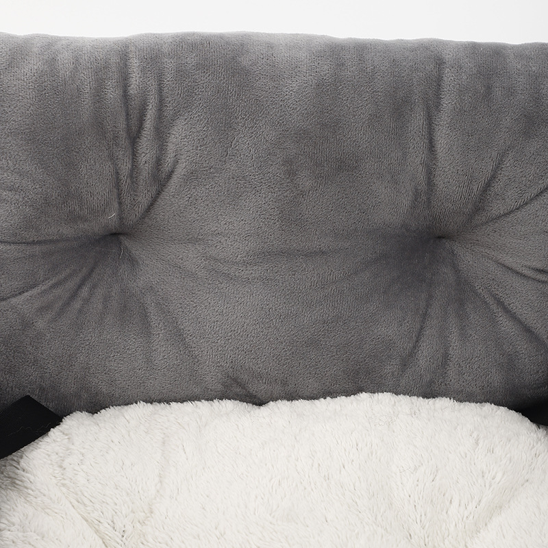 Four-Season Universal Pet Car Seat Cover with Bed