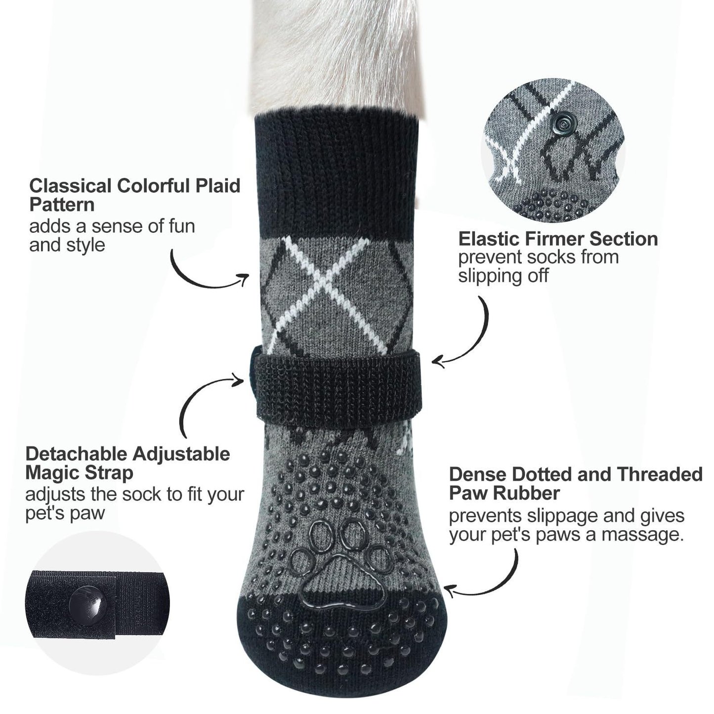 High-Quality Non-Slip Bottom Pet Socks