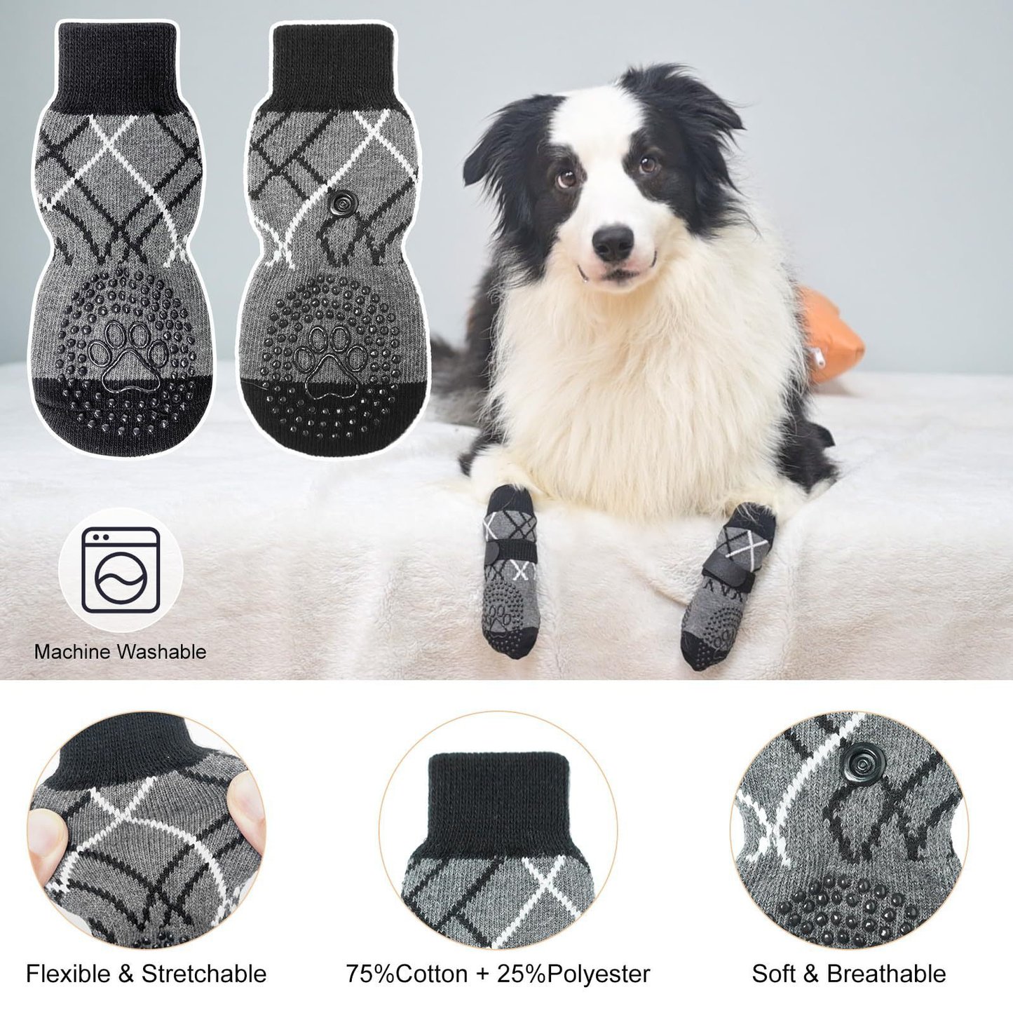High-Quality Non-Slip Bottom Pet Socks