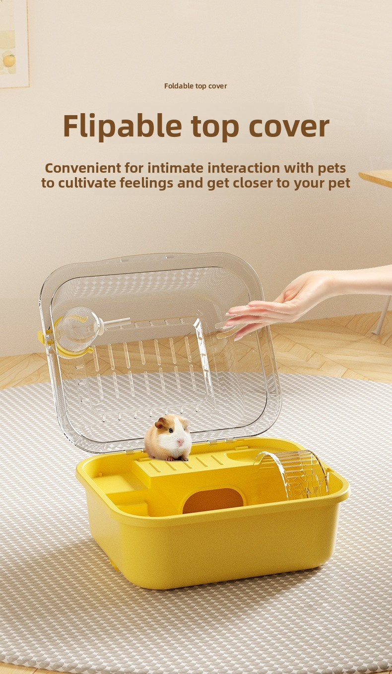 Large Acrylic Hamster Cage with Luxury Accessories