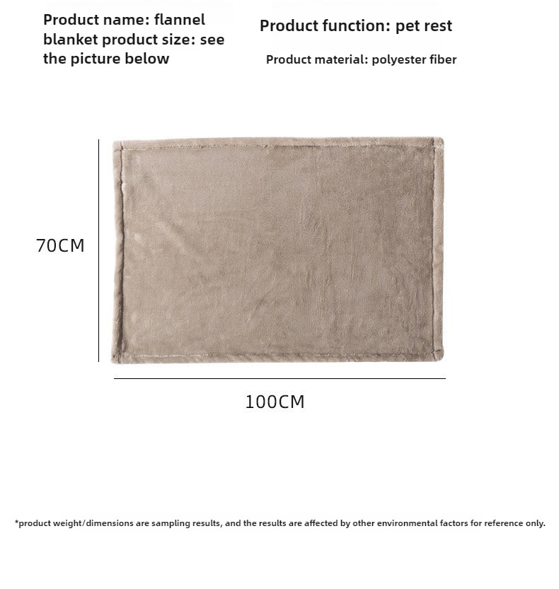 Waterproof Flannel Pet Bed Blanket