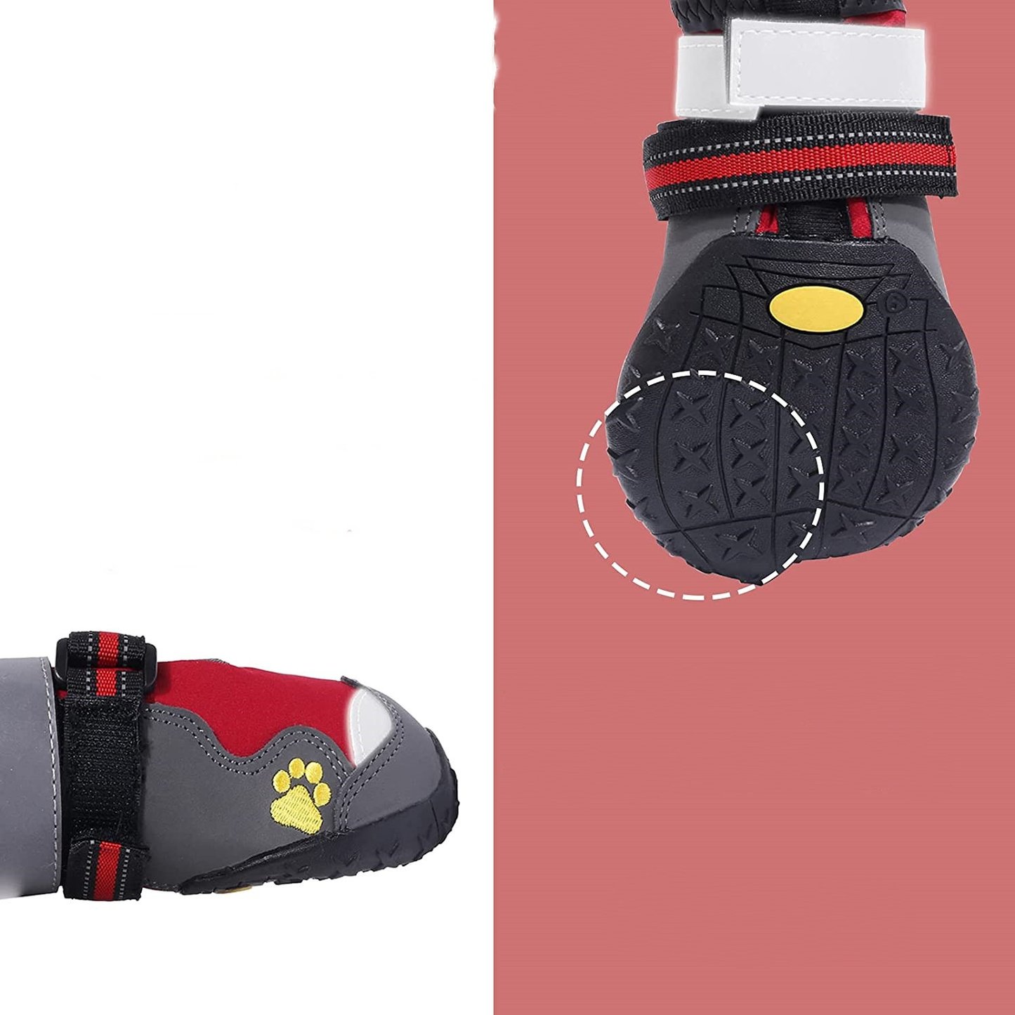 Durable Pet Shoes with Wear-Resistant Soles