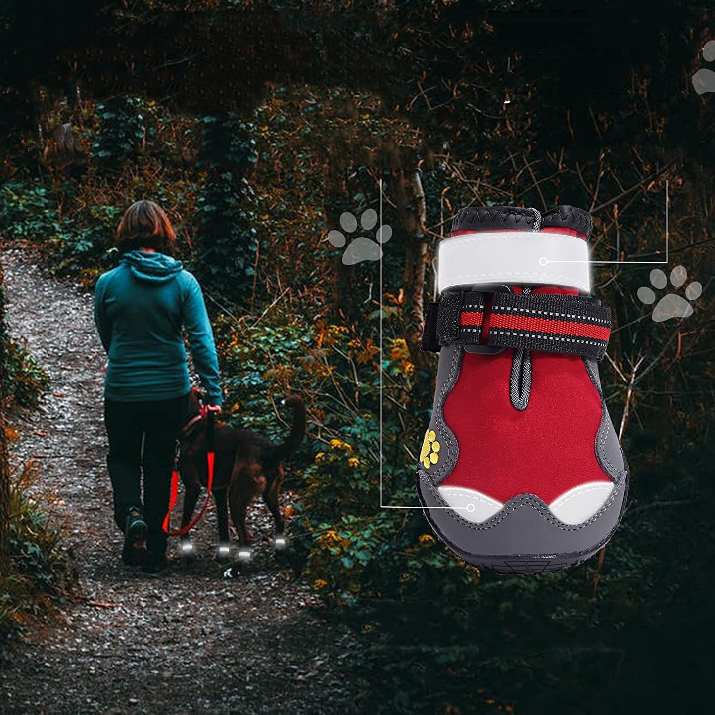 Durable Pet Shoes with Wear-Resistant Soles