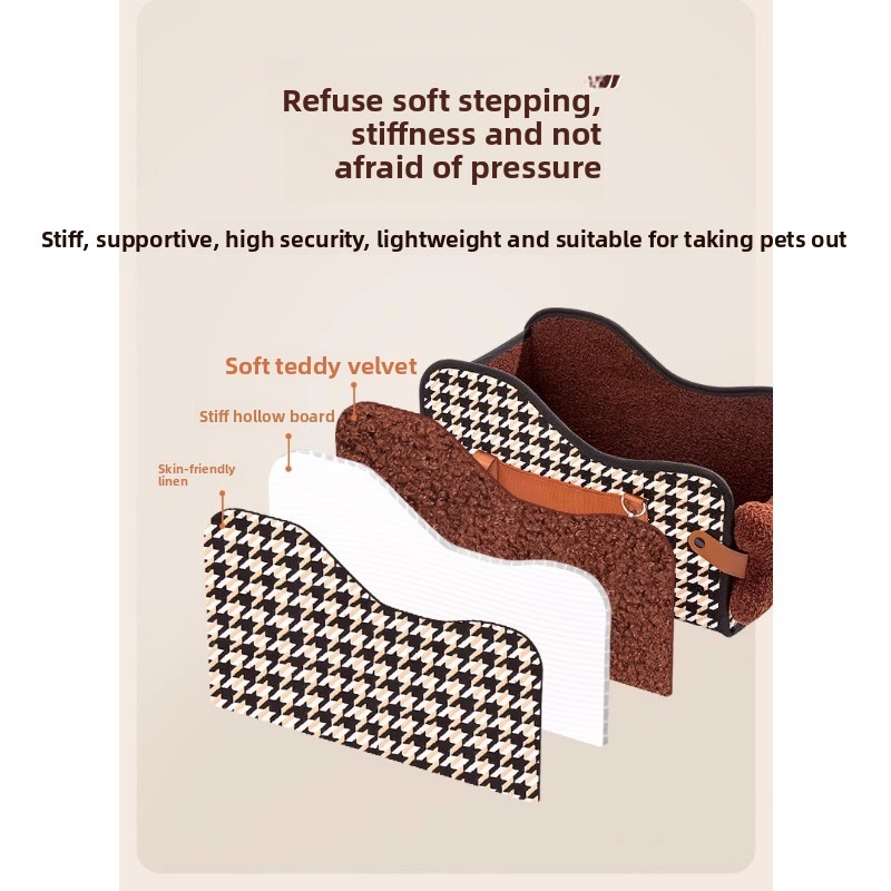 Central Control Armrest Pet Bed for Small Dogs Cats