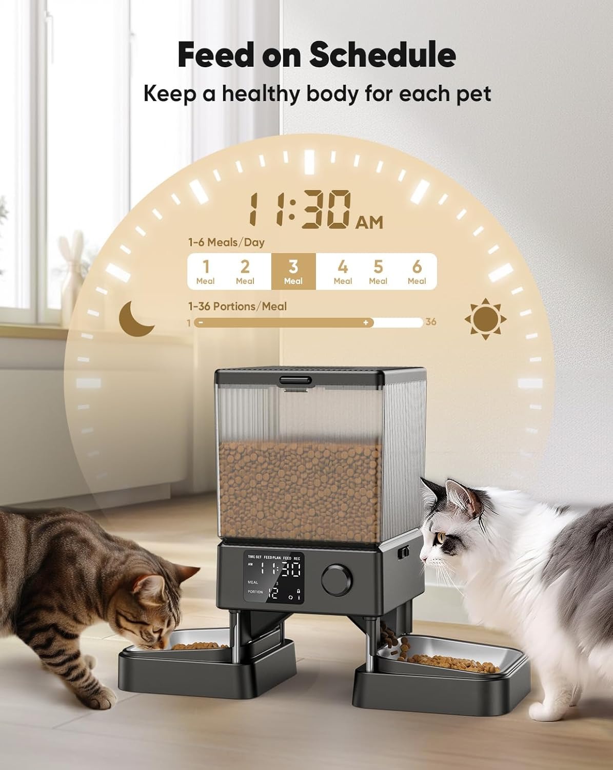 App Controlled 3L Automatic Pet Feeder