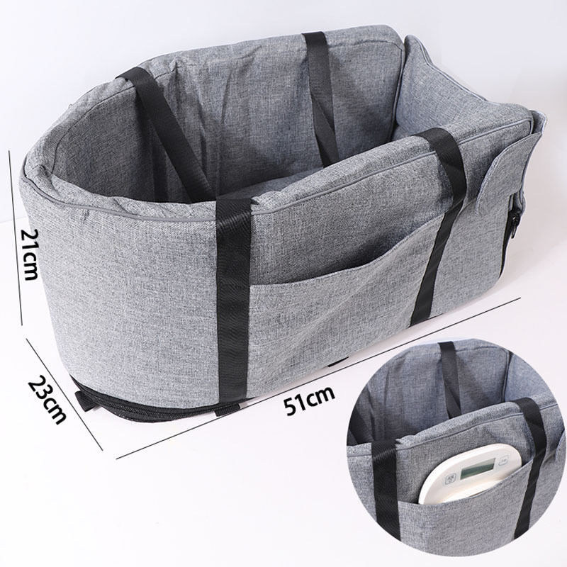 Portable Detachable Pet Bed for Front Car Seat