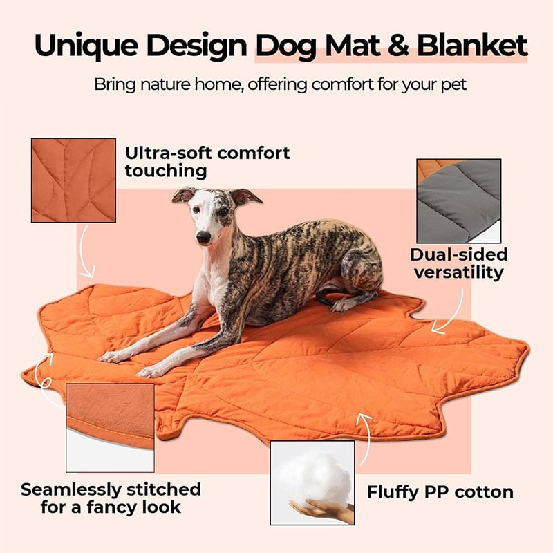 Children's Leaf Design Pet Play Mat