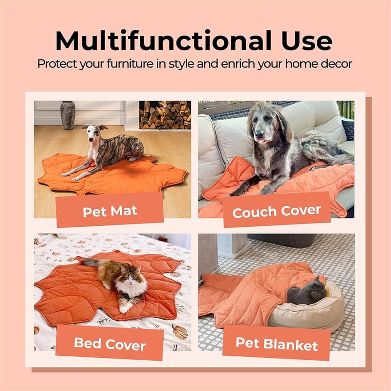 Children's Leaf Design Pet Play Mat