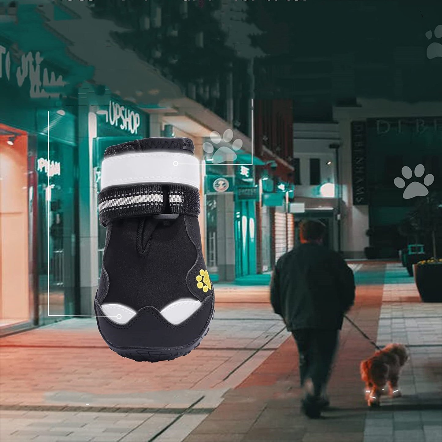 Durable Pet Shoes with Wear-Resistant Soles