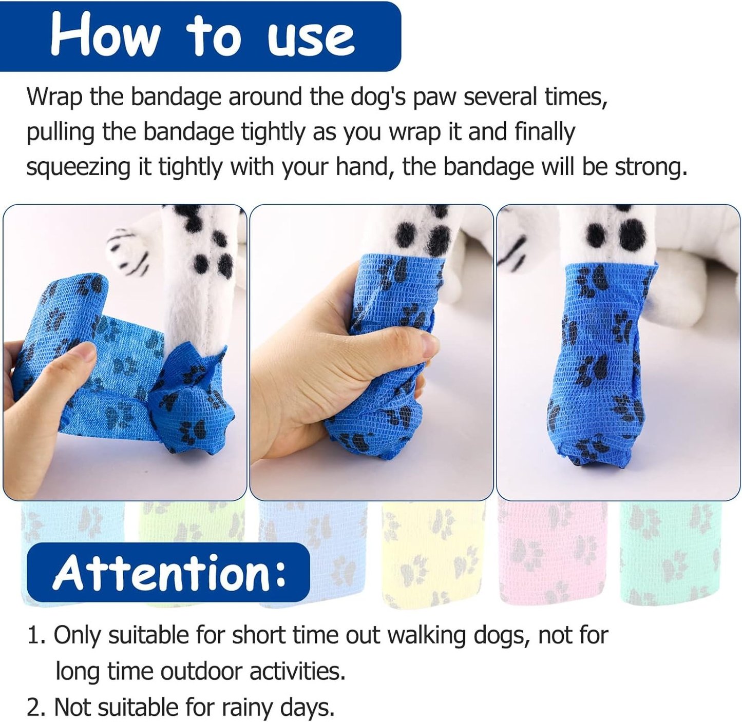 Self-Adhesive Pet Sports Bandage Wrap