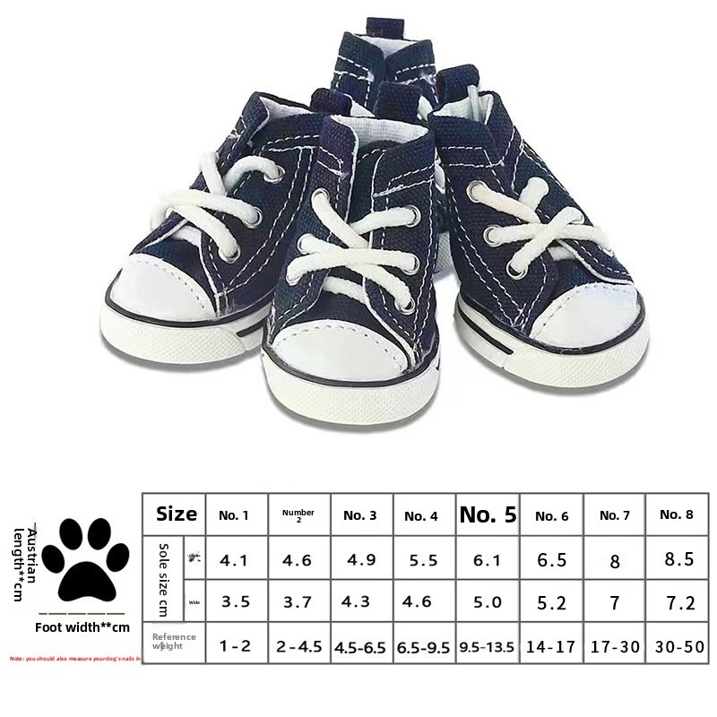 Denim Drawstring Dog Shoes for Small Pets