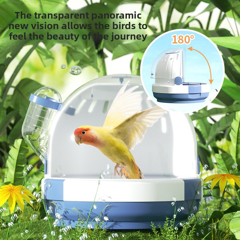 Car Mounted Portable Bird Cage for Outings