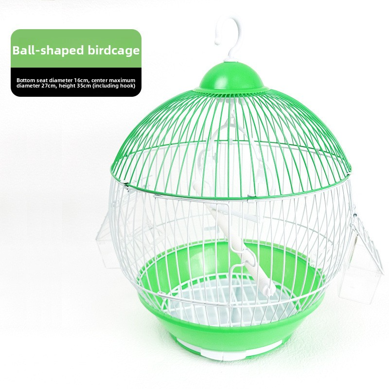 Metal Roof Bird Cage with Art Iron Design