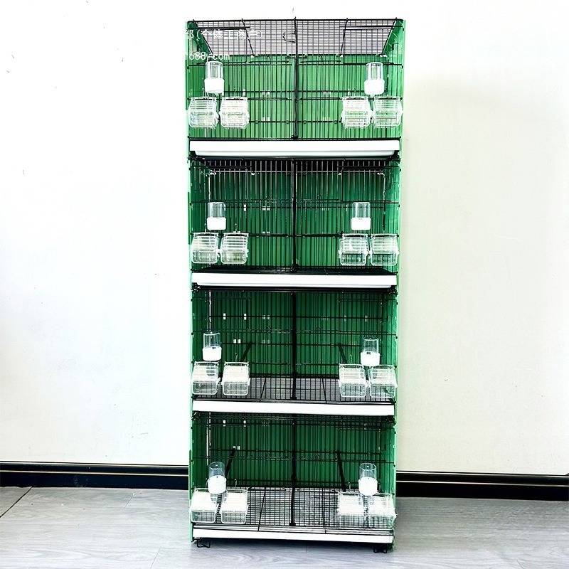Portable Square Metal Bird Cage with Pulley