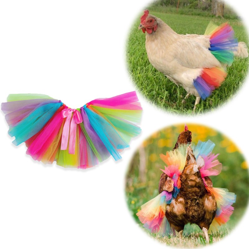 Halloween Chicken Vest with Tutu and Animal Print