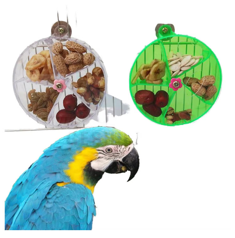 Rotatable Parrot Foraging Feeder Toy