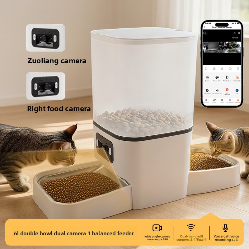 Smart WiFi Automatic Pet Feeder with Camera