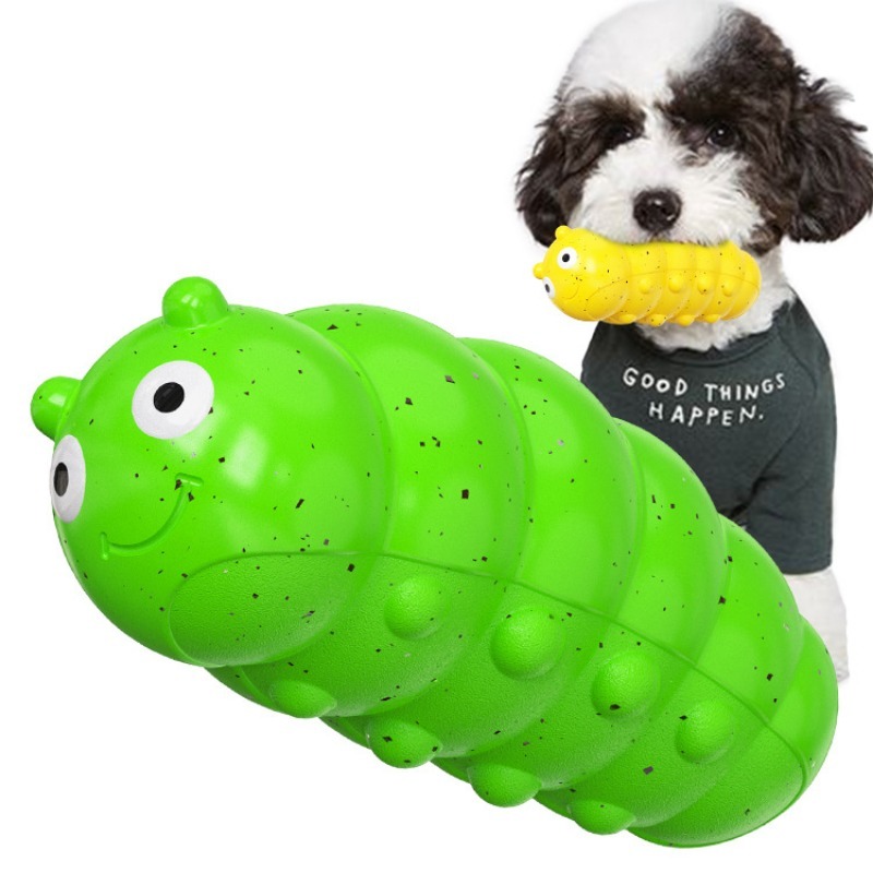 TPR Worm-Shaped Chew Toy for Dogs
