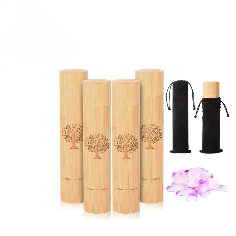 Modern Bamboo Pet Cremation Urn for Dogs and Cats