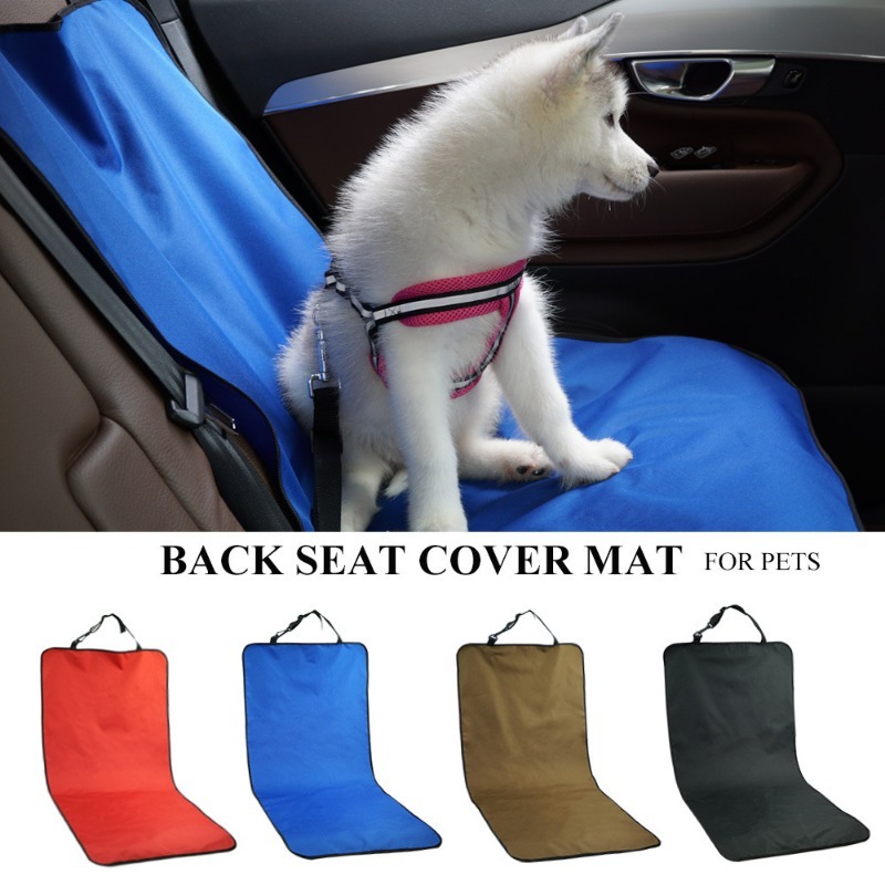 Durable Oxford Fabric Dog Car Seat Cover in Solid Pattern