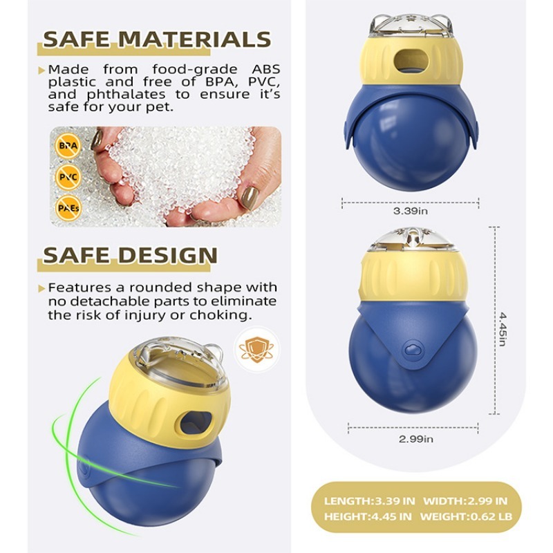 Leakproof Slow Feed Pet Bowl for Weight Control