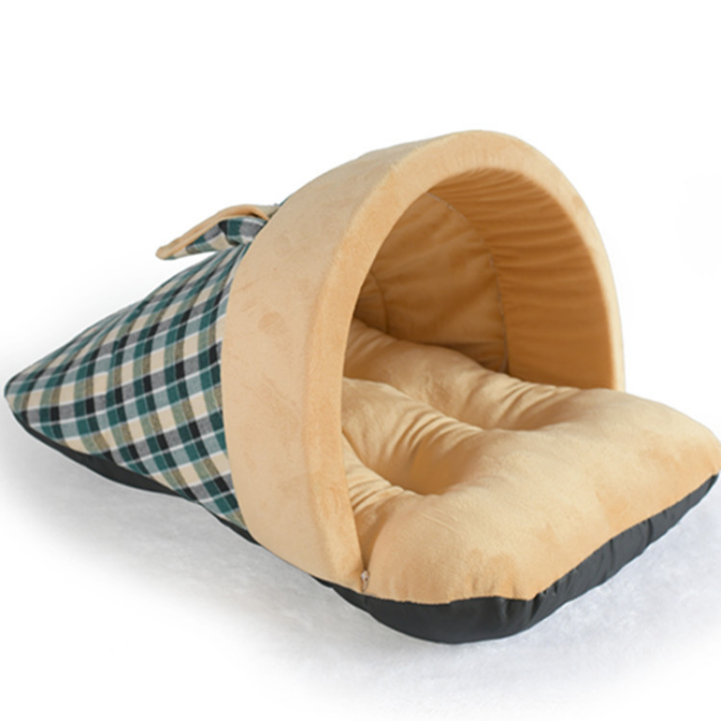 Creative Slipper Design Plush Cat Bed