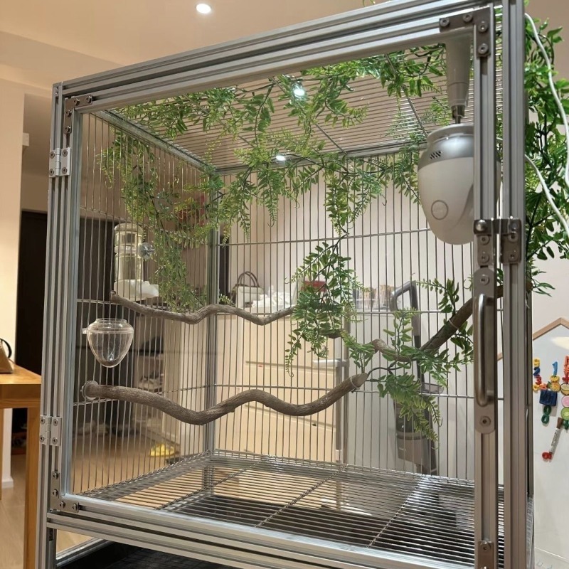 Customizable Double Door Bird Cage with Clearance