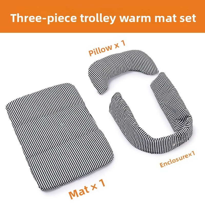 Machine Washable Pet Stroller Seat Mat