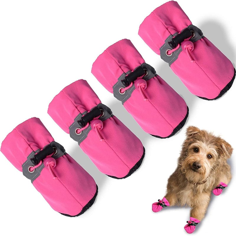Reflective Waterproof Dog Shoes Soft Sole