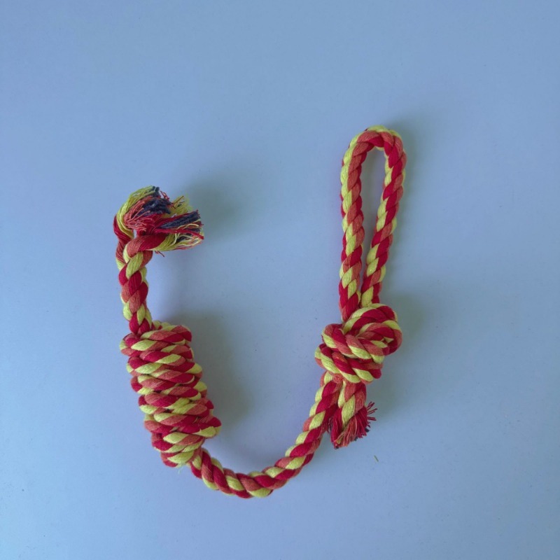Cotton Rope Giraffe Chew Toy for Pets