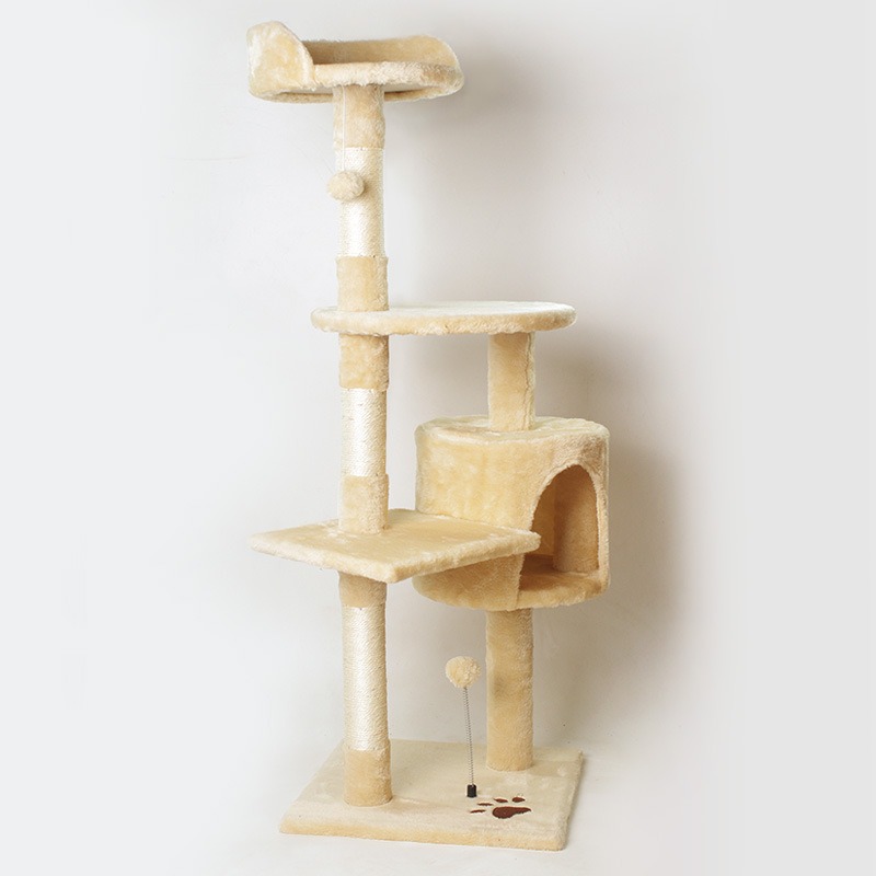 Luxury Multi-Level Cat Tree with Sisal Scratcher