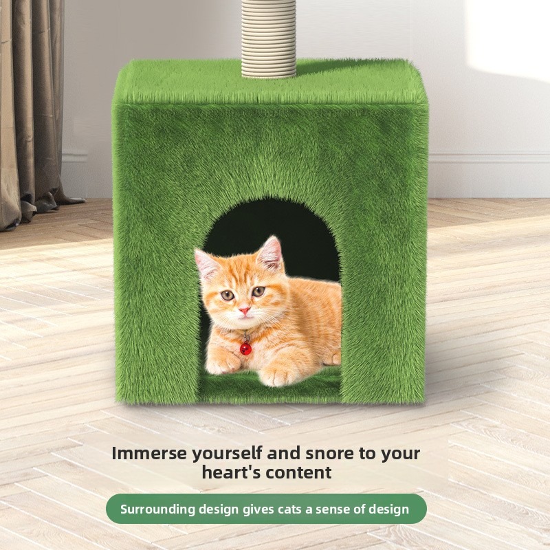 Space-Saving Coconut Tree Cat Climber