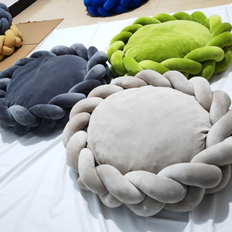 Luxury Suede Round Pet Bed Custom Colors