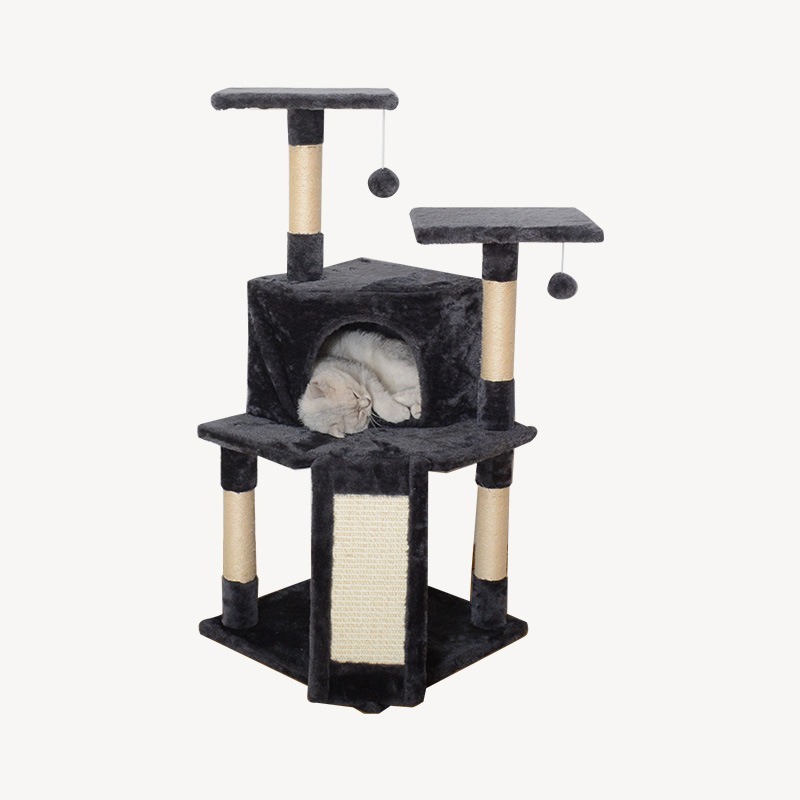 Classic Cat Tower with Scratching Frame