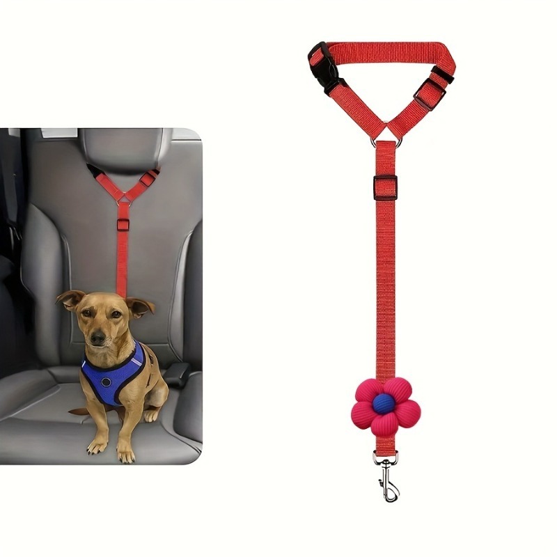 Foldable Nylon Dog Seat Belt for Car Safety