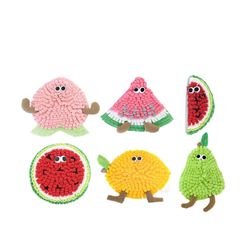 Fruit Pattern Pet Foraging Mat Indoor