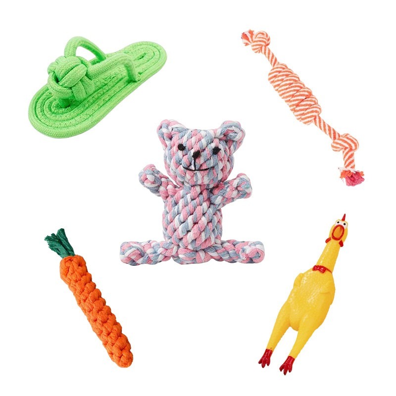 Cotton Rope Giraffe Chew Toy for Pets