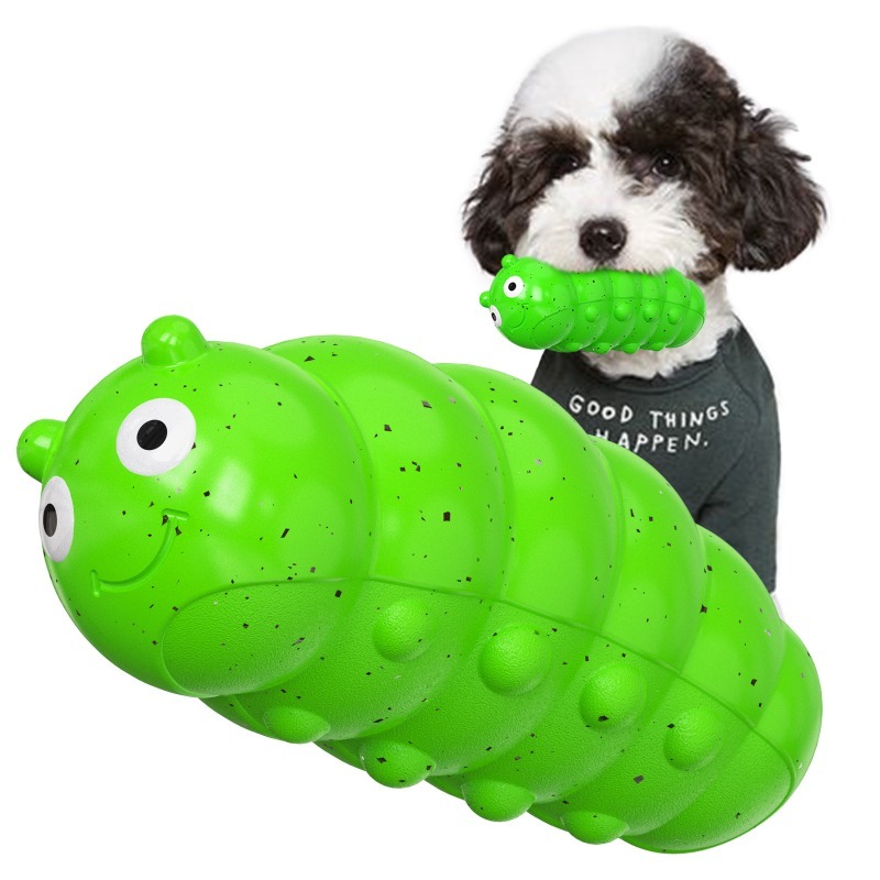 TPR Worm-Shaped Chew Toy for Dogs