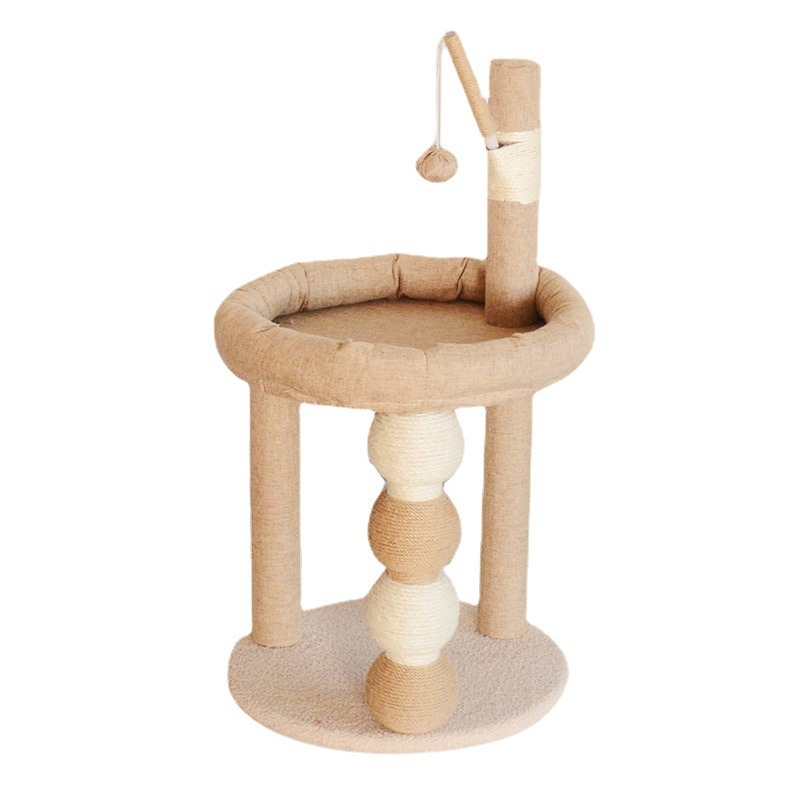 Plush Cat Tree with Hammock and Sisal Posts