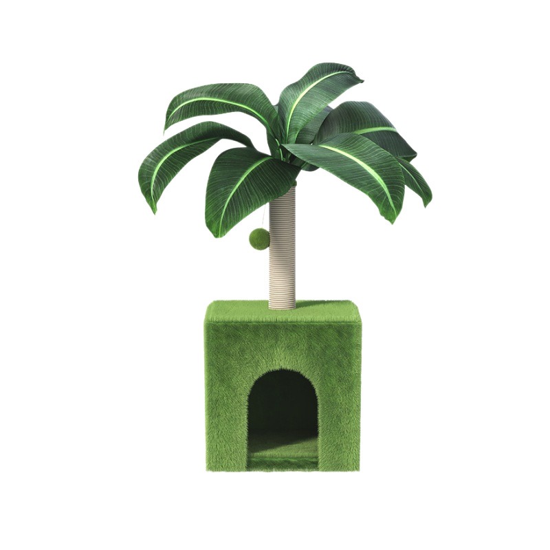 Space-Saving Coconut Tree Cat Climber