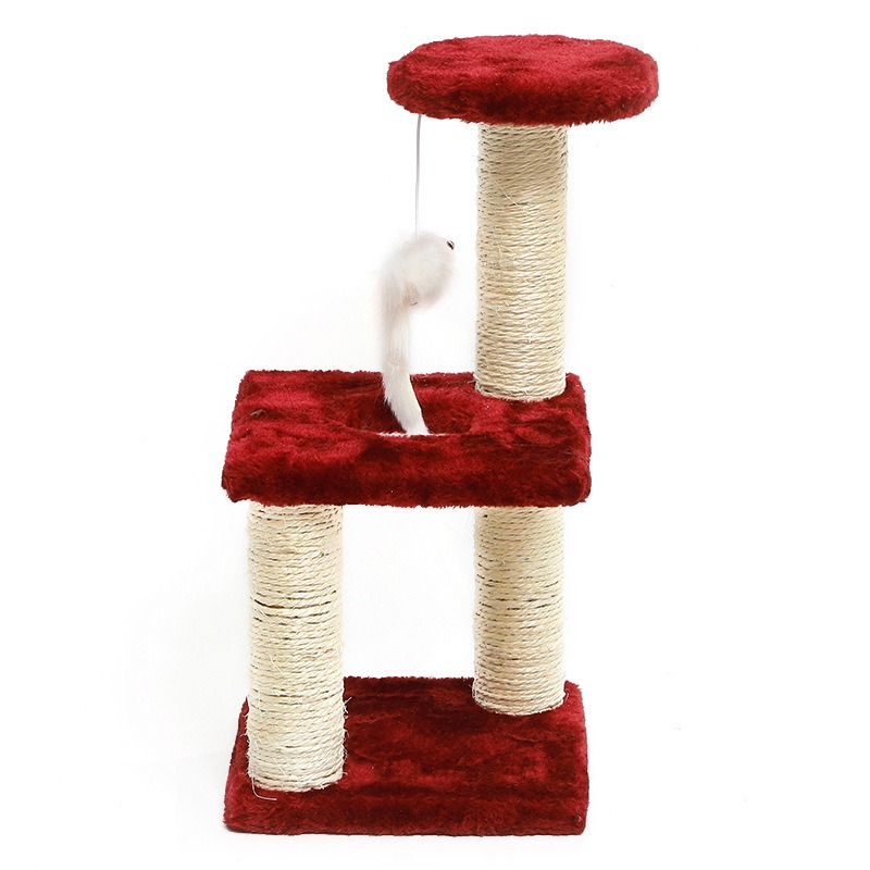 Three-Layer Sisal Cat Scratcher Tree