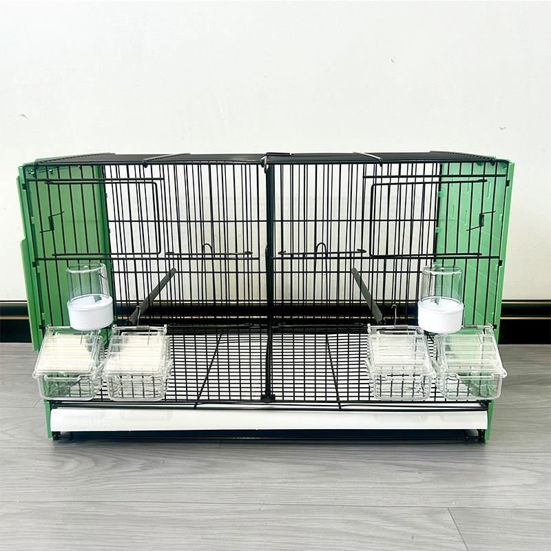 Portable Square Metal Bird Cage with Pulley
