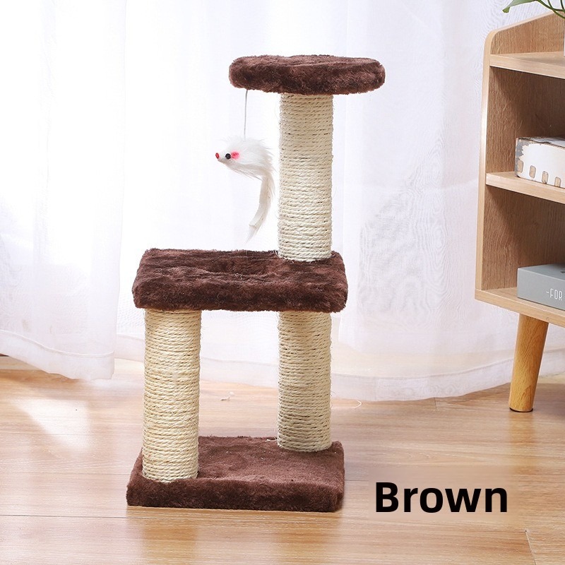 Three-Layer Sisal Cat Scratcher Tree