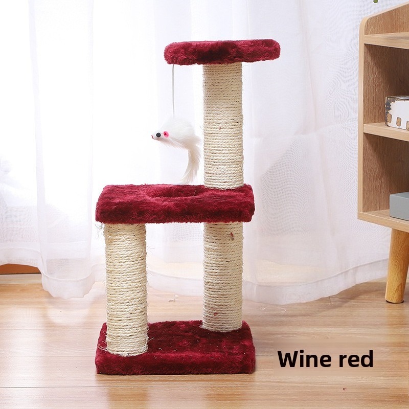 Three-Layer Sisal Cat Scratcher Tree