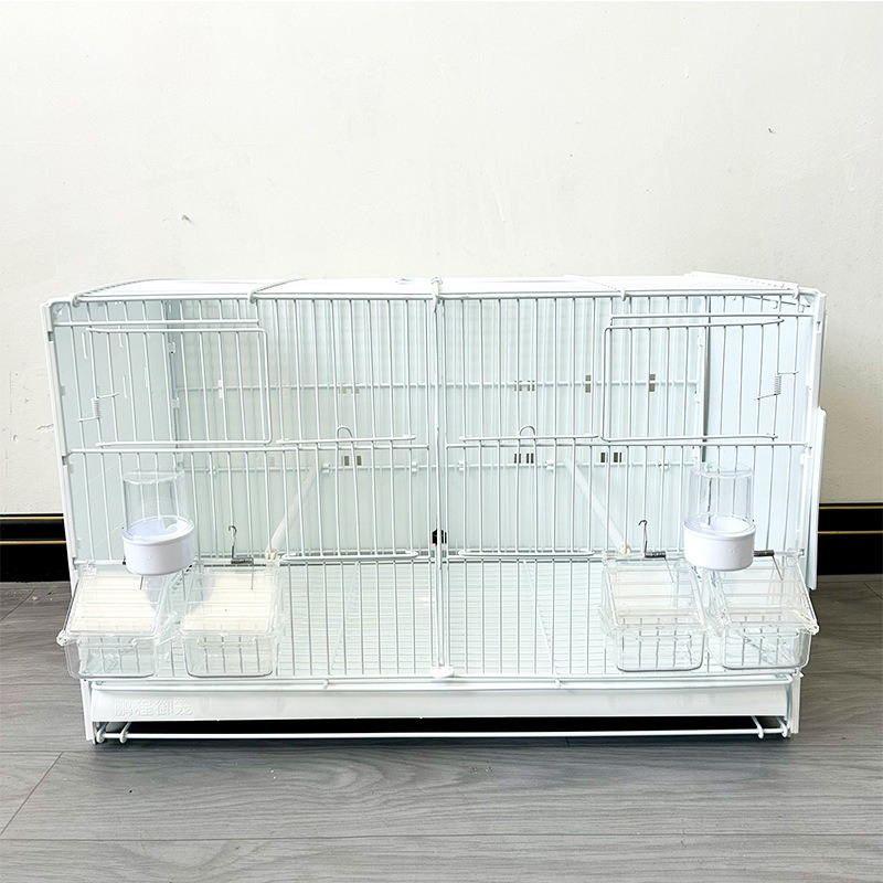 Portable Square Metal Bird Cage with Pulley