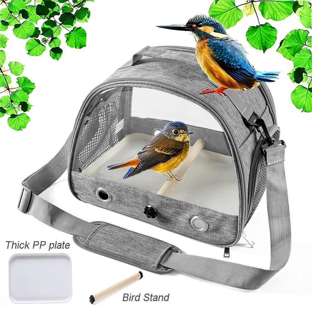 Portable Oxford Cloth Bird Carrier for Outdoor Use