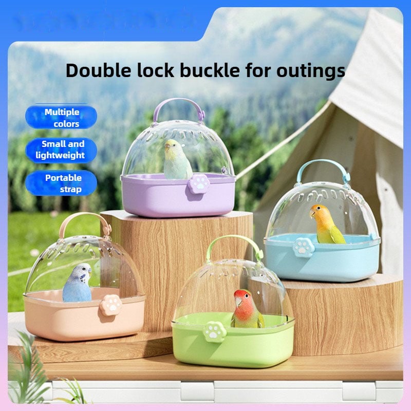 Handheld Portable Breathable Bird Walking Cage