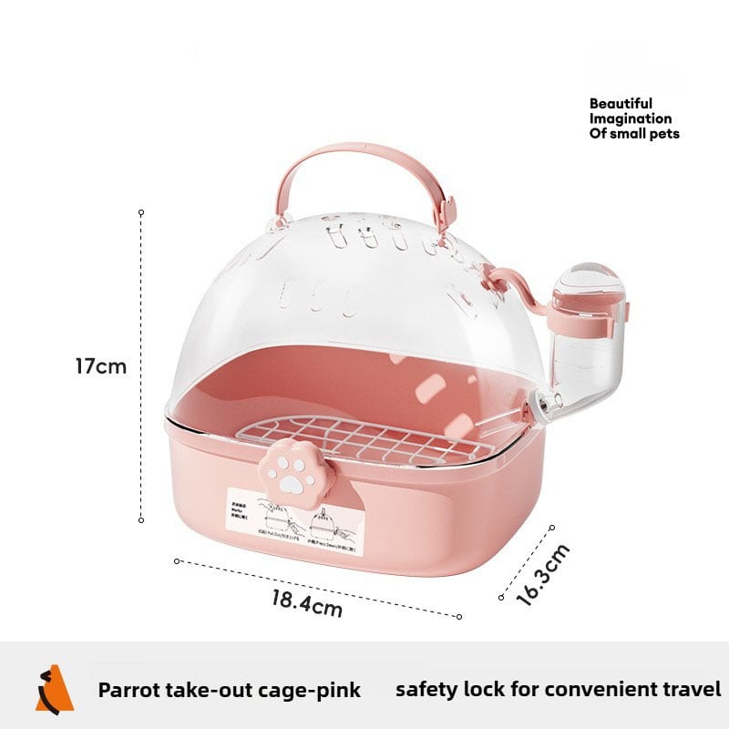 Handheld Portable Breathable Bird Walking Cage